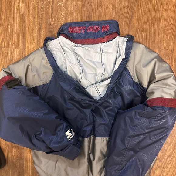 Vintage CFL Grey Cup STARTER Jacket Football 1998 - Medium to Large - Picture 3 of 6